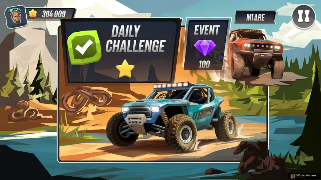 Maximizing Rewards Daily Challenges and Events in Offroad Outlaws Mod APK 2024 3